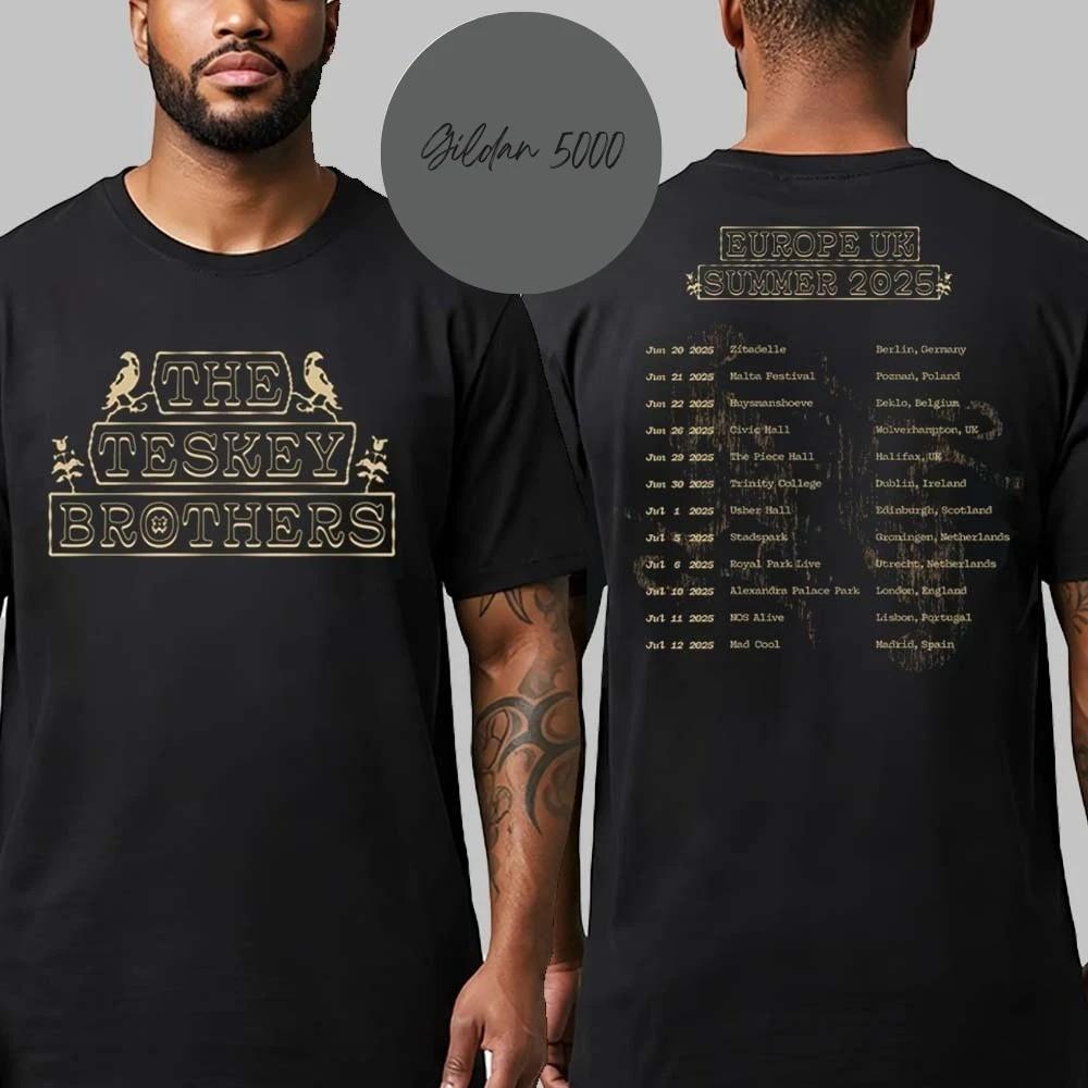 The Teskey Brothers Collection Tee Europe UK Summer Tour 2025 Two Sided Shirt Unisex T-Shirt
