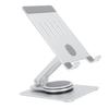 Phone Stand Silver Phone Holder 360 Degrees Rotation Foldable Aluminium Alloy Stable Support Phone Accessory for Tablets