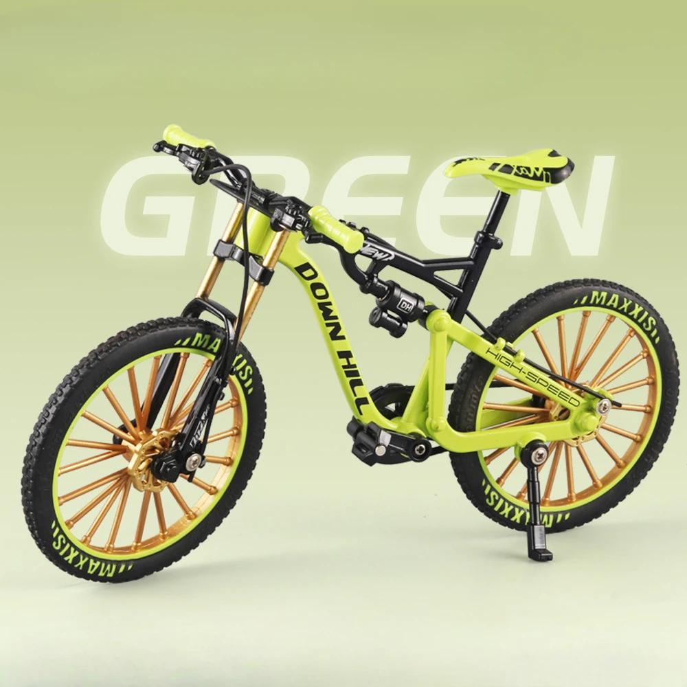 1:8 Yokuş Aşağı Dağ Bisikleti Model Oyuncak Araba Bağlantılı Direksiyon Amortisör Simülasyon Süsleri Çocuklar İçin Bisiklet Hediyeleri