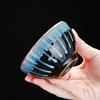Floral Rim Jian Zhan Tea Bowl Kiln Variation Glaze Ceramic Personal Master Cup for Gongfu Tea Drinking Zen Meditation Gift