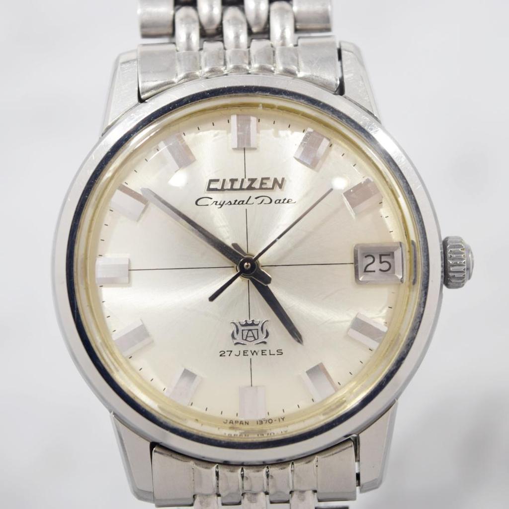 Used Rare 1967 CITIZEN Crystal Date Men's Automatic