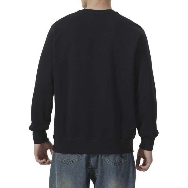 Nike Embroidered Small Logo Crew Neck Sweatshirt Men Tops Black FZ5203-010