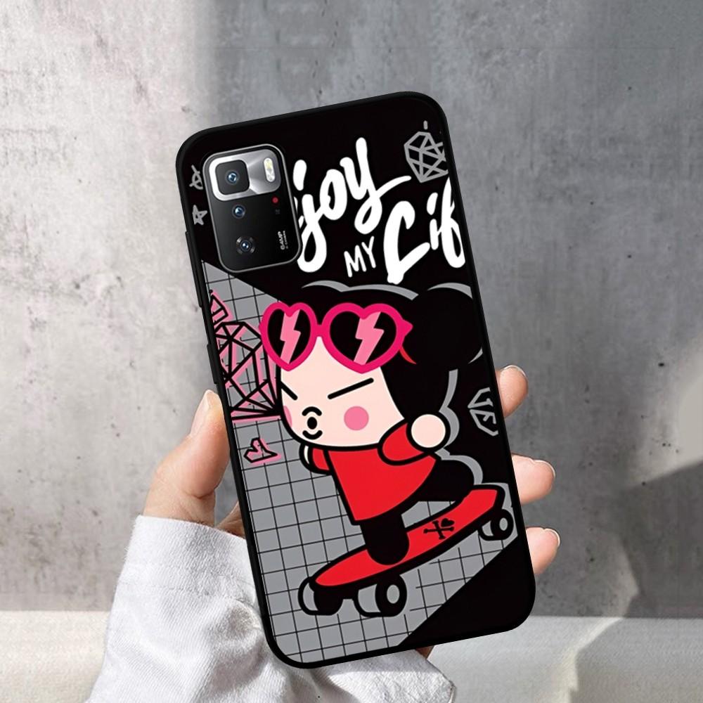 Pucca And Garu Phone Case For Redmi Note 4 X 5 A 6 7 8 T 9 9S 10 11 11S 11Epro Poco M3 Pro