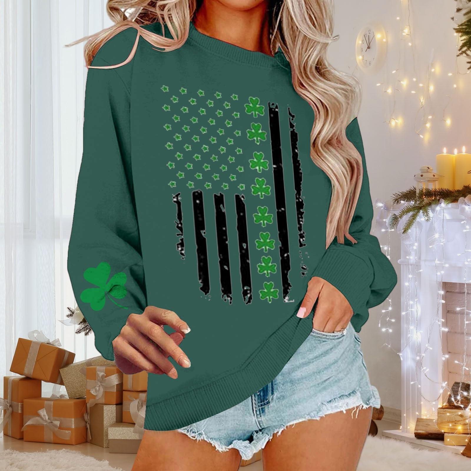 

Жіноча повсякденна модна блузка-пуловер з принтом і довгим рукавом з круглим вирізом XL