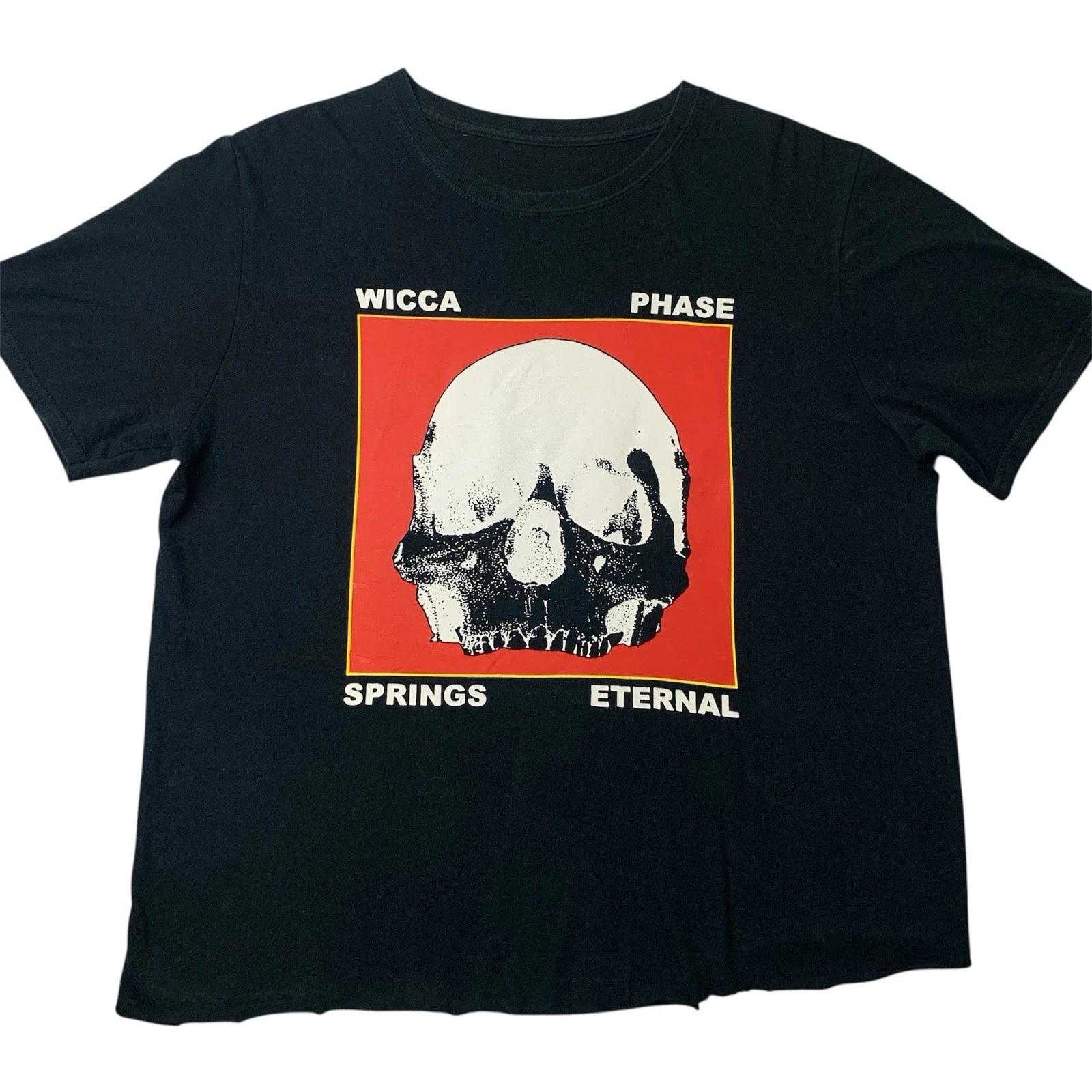 

Wicca Phase Springs Eternal GBC Хлопковая футболка 100% Мужские футболки Топ Размер L Укороченная Lil Peep Gothboiclique L