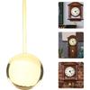 Metal Pendulum, High Gloss Gold, Quartz Wall Clock Accessory, DIY Repair Part, Pendulum Clock Replacement, 0.31in X 5.89in X 2.36in, Metal, Golden,