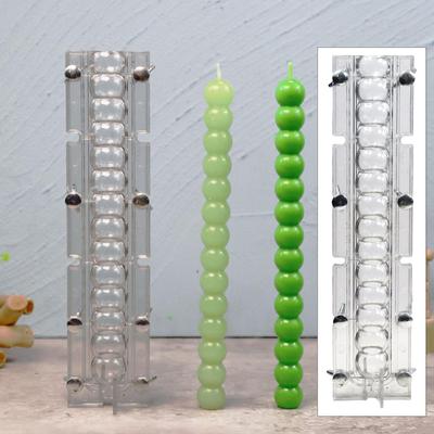 Thin Taper Plastic Candle Mold Silicone Reusable Kit for DIY Candles Making Supplies and Home Decorative Needs