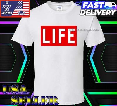 New Shirt Life Magazine Logo T-Shirt Funny American Usa Unisex Size S-5XL