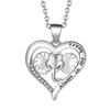 Eternal Heart Delicate Clavicle Necklace For Women Versatile Birthday Gift Elegant Pendant Jewelry Accessory