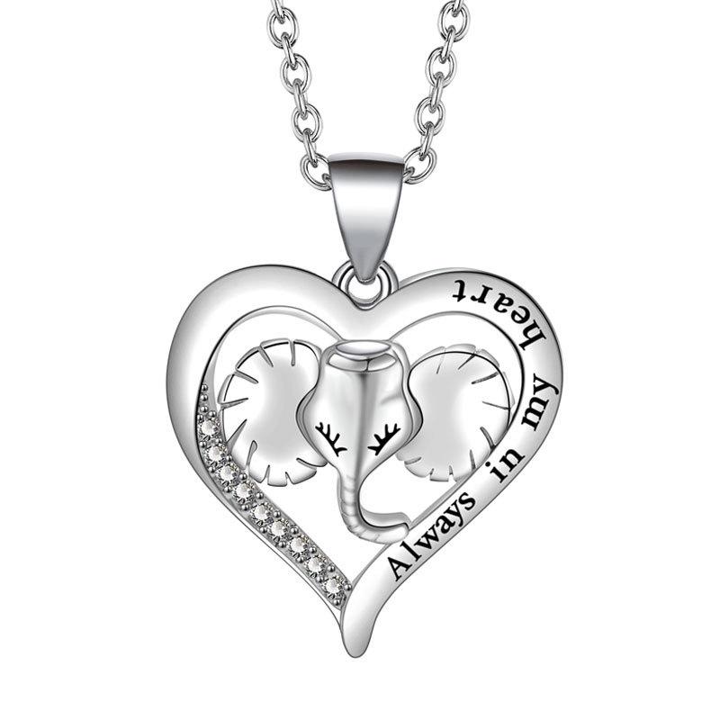 Eternal Heart Delicate Clavicle Necklace For Women Versatile Birthday Gift Elegant Pendant Jewelry Accessory