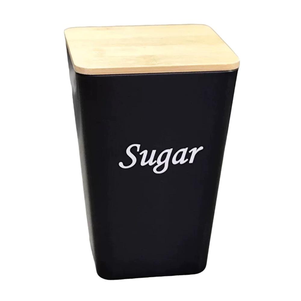 Tinplate Material Tea Tin Sealed Design Bamboo Cover Tea Jar Creative Shape Irregular Shape Sealed Tinplate Storage Jar