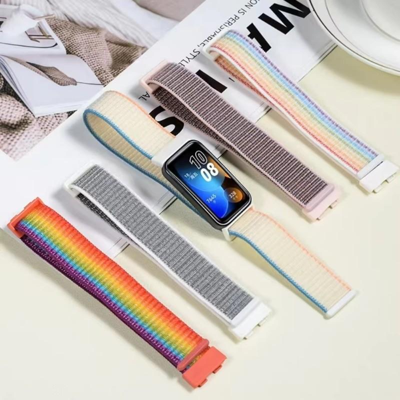 Nylon Loop Strap with TPU Protection Case Cover for Huawei Band 10 9 8 Strap Bracelet Wristband Correa for Huawei band10