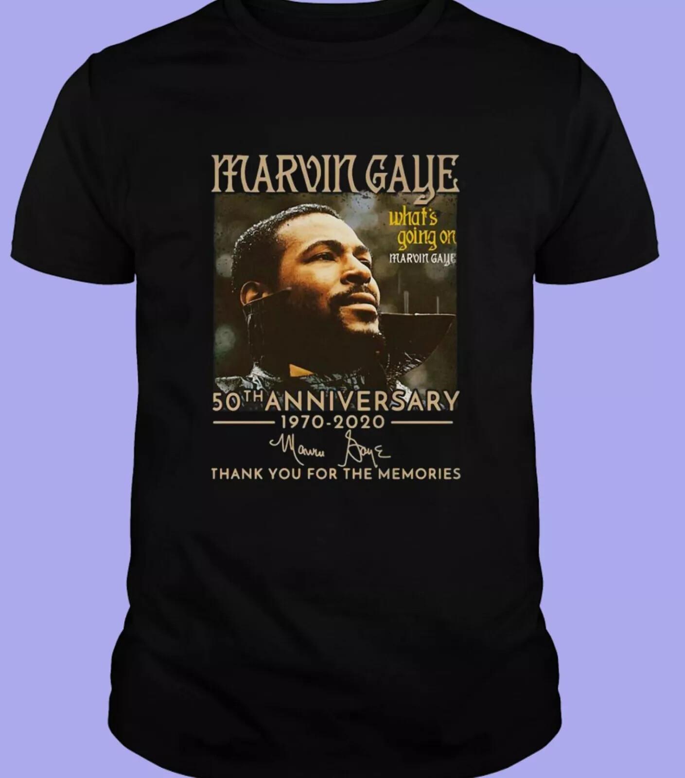 Marvin Gaye What s Going On Anniversary Thank You For The Memories T Shirt XXXXL