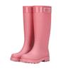 Fashion PVC High Tube Rain Boots Non-slip Thick Bottom Outdoor Water Shoes Rubber Shoes Waterproof Rain Shoes For Women