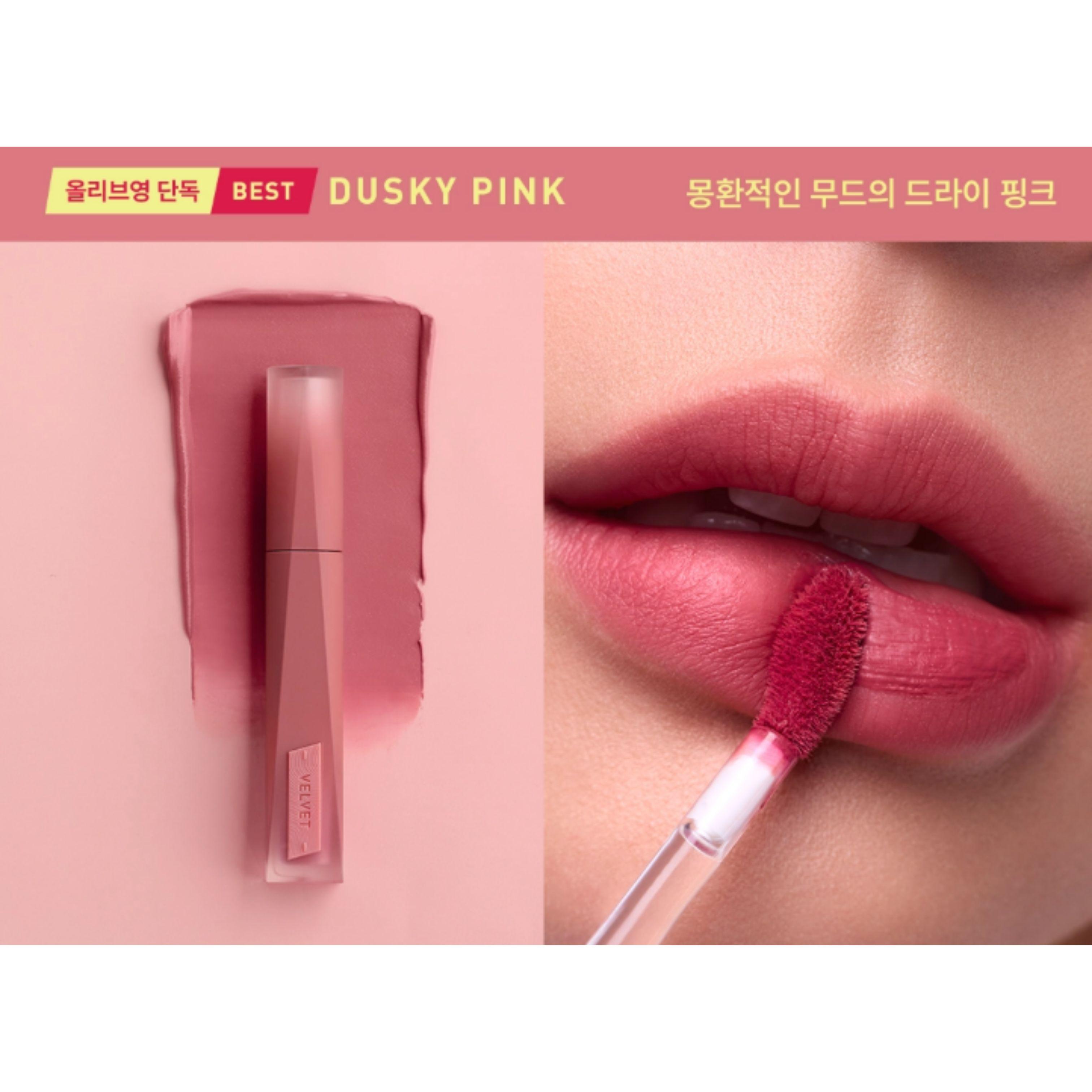 3CE Velvet Lip Tint Plush 4g #DUSKY PINK