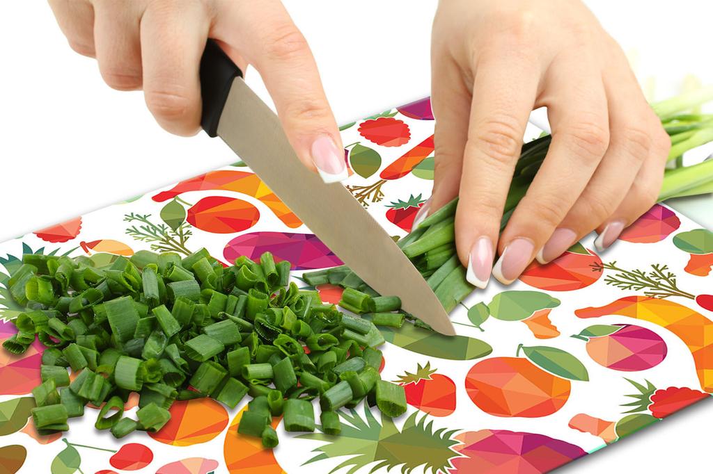 Glass Board Cutting Board 52X40 Fruits