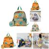 Adorable Cartoon Floral Design Backpack For Boys And Girls Lightweight Nylon Bag