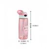 500ML Kids Water Sippy Cup Cartoon Leakproof Water Bottle for Beach Camping  BPA Free Children Drinking Healthy School Straw Cup