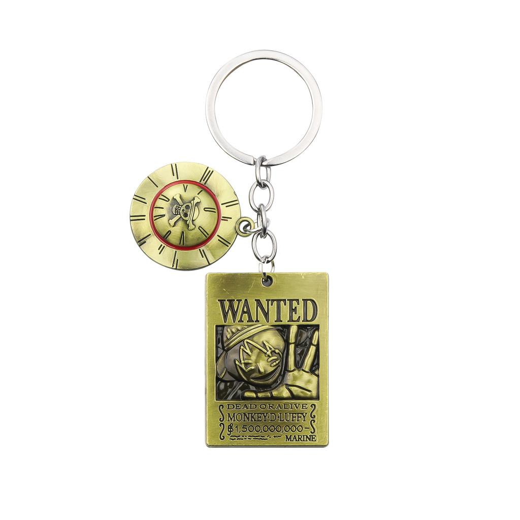 One Piece Keychain Set With Zinc Alloy Characters For Anime Fans And Gift Giving