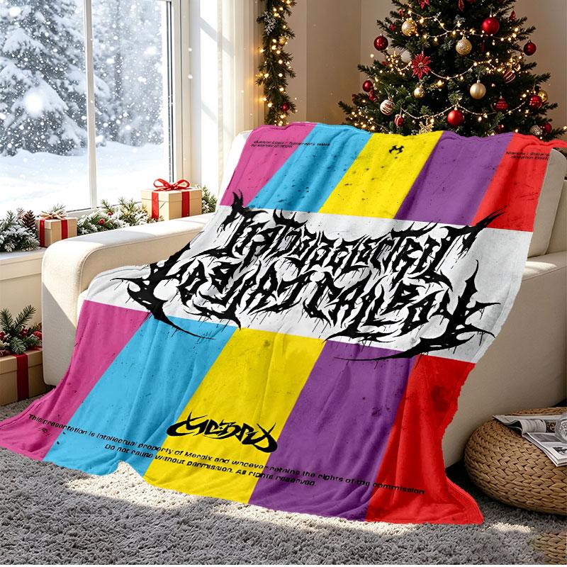 Electric Callboy Pattern Blanket for Home Decoration, Bed, Sofa, Car Travel, Camping, Suitable for All Seasons, Birthday Christmas Gift