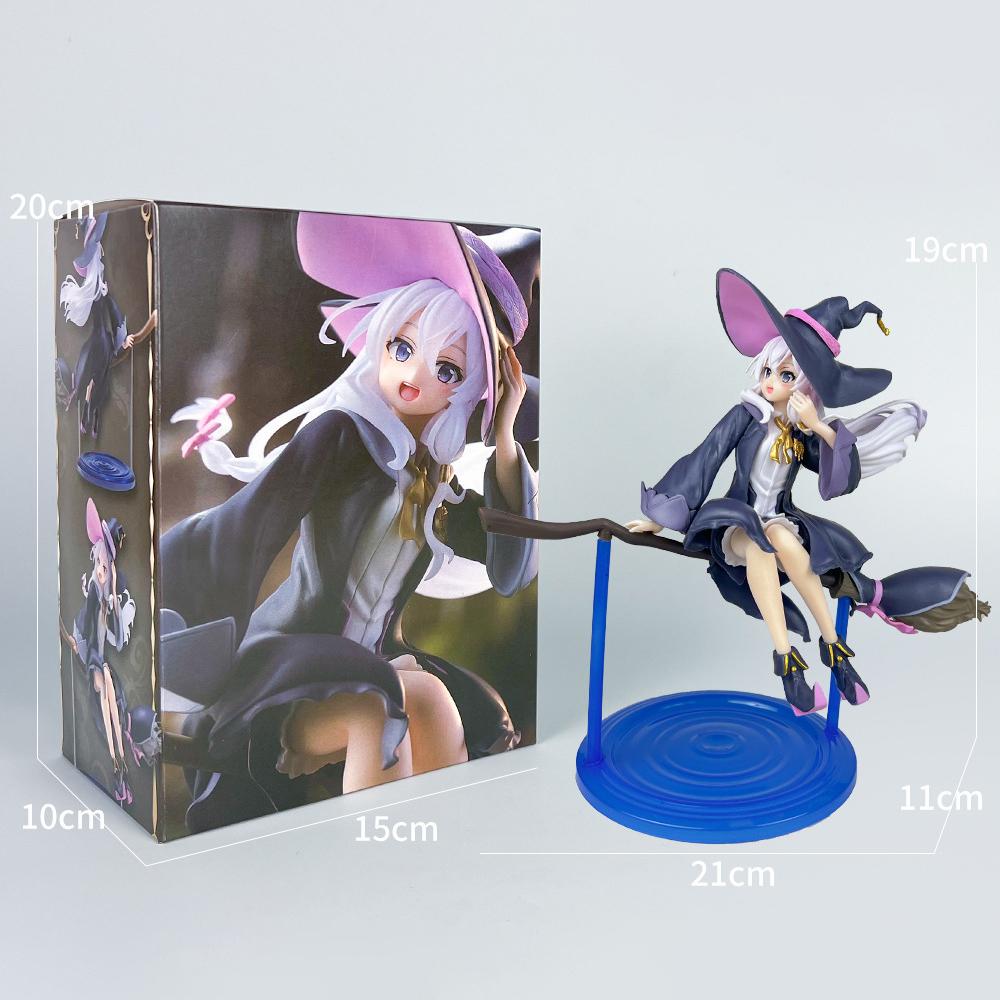 Auf Lager  Wandernde Hexe: Die Reise der Elaina 19cm Elaina PVC Action Hexe Figur Modell Spielzeug Für Kinder Weihnachtsfeier Geschenk