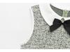 Spring 2025 Women's European and American Style Bow Sleeveless Textured Dress