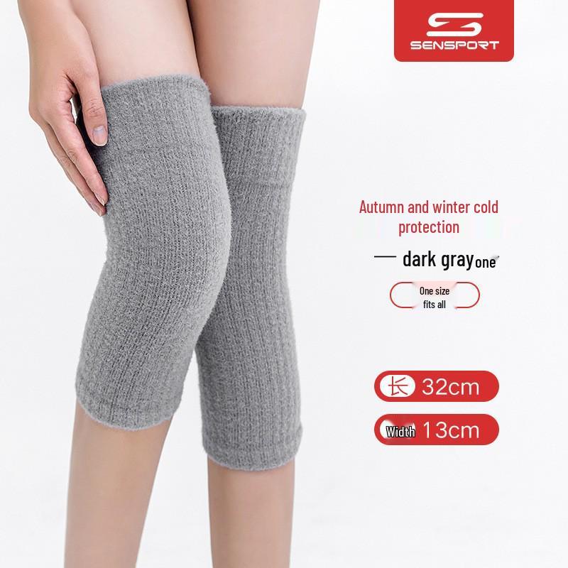 

Утолщенные нескользящие наколенники для пожилых людей - Теплые гетры для защиты от холода осенью и зимой One Size