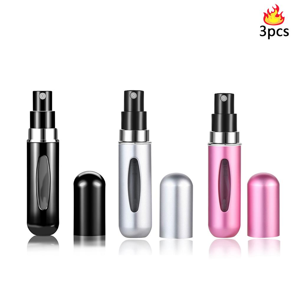 5ml Bottom Charge Perfume Refillable Bottle Liquid Container For Cosmetics Spray Bottling DispenserPressHead Portable Travel liu