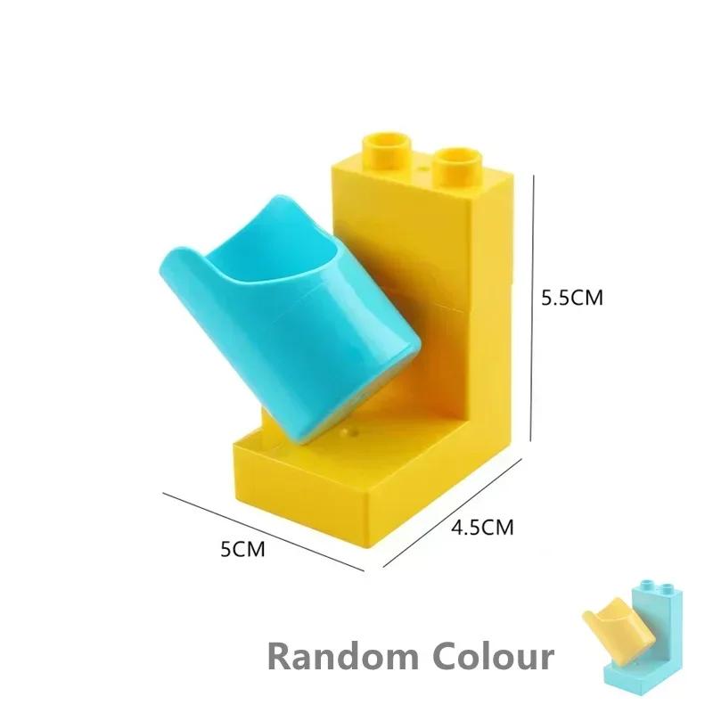 Big Size Building Blocks Marble Race Run Maze Games Compatible Large Bricks Running Ball Chute Giraffe Kids Gift Educational Toy