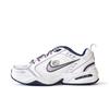 Air Monarch 4 Rutschfest Abriebfest Niedrig geschnitten Klobige Sneaker Unisex Weiß Lila 415445-102(Team676-)