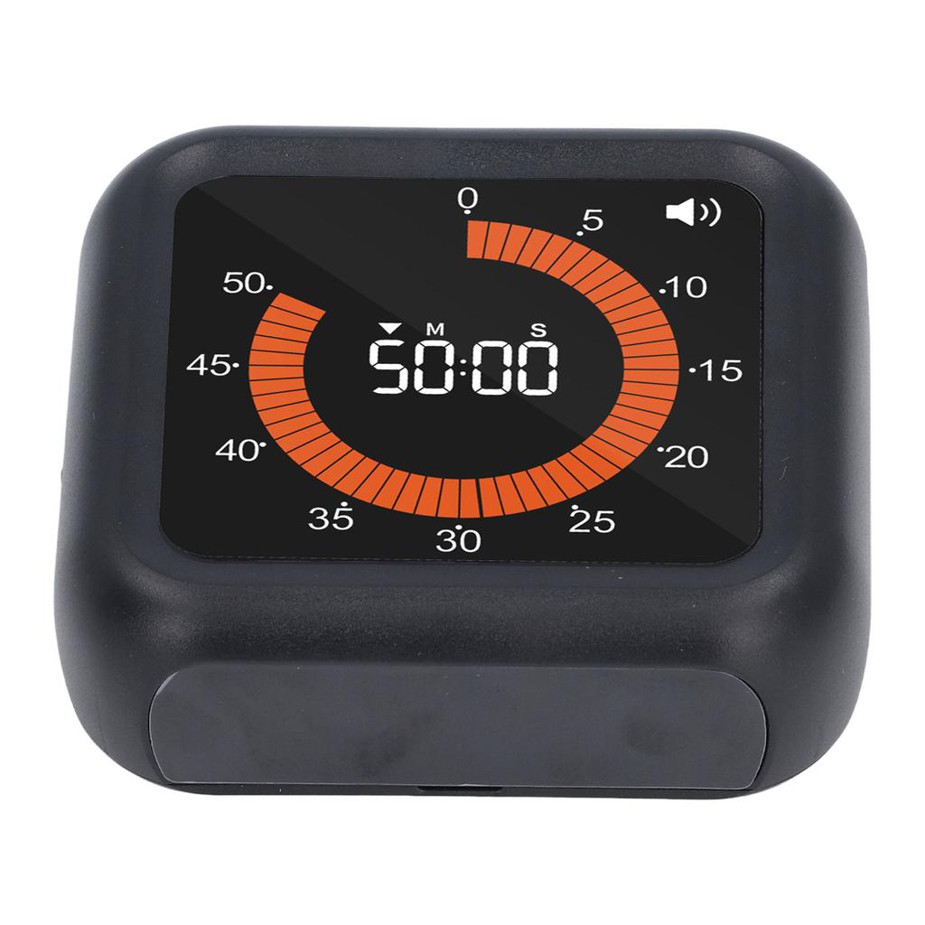 Visual Timer Silent Rechargeable Magnetic Back Countdown Up Digital Timer with Stand for Study