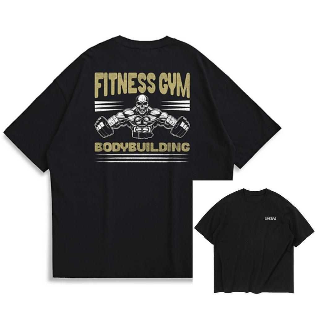Trendy Classic Fitness Gym Elements Casual TShirt Mens and Womens Luxury Brand Top