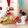Funny Horse Year Pendant Cartoon Bag Charm Cute Plush Horse Keychain  New Year Gift