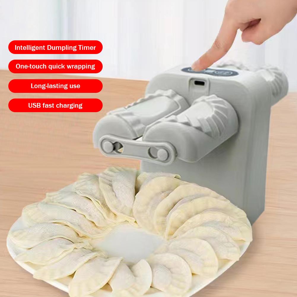 Double Head Dumpling Maker Machine Quickly Automatic Household Dumpling Maker Wrap Two at A Time Easy-tool for Home and Kitchen