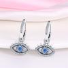 S9 Sterling Silver Blue Travel Magic Eye Earrings Earrings European Premium Beauty