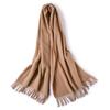 Pure Wool Scarf Winter Men and Women Senior Couple Grey Scarf Shawl Gift Boyfriend Birthday Gift