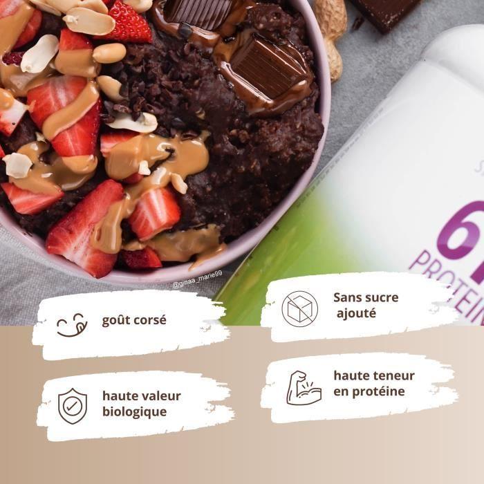 NUTRI-PLUS SHAPE &amp; SHAKE 6K PROTEIN - Poudre de protéines végétaliennes - CHOCOLAT - PROTEINES - 1000g