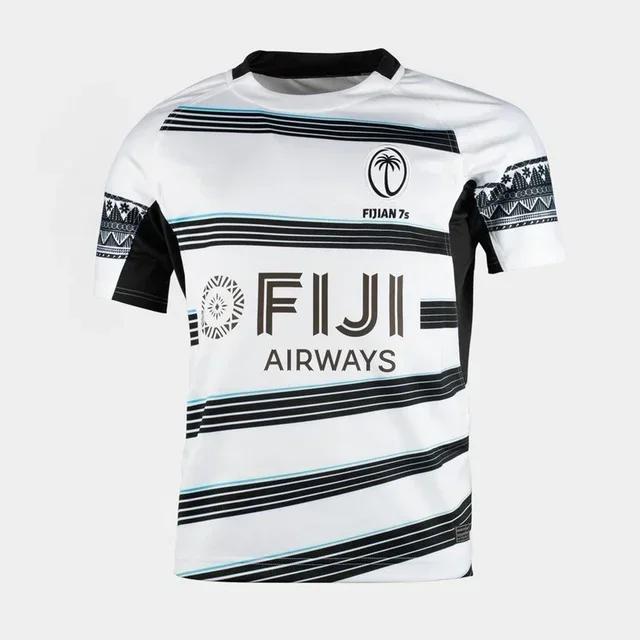 Men's Rugby T-shirt, Home Jersey, Fiji 7S, Round Neck Men's Top