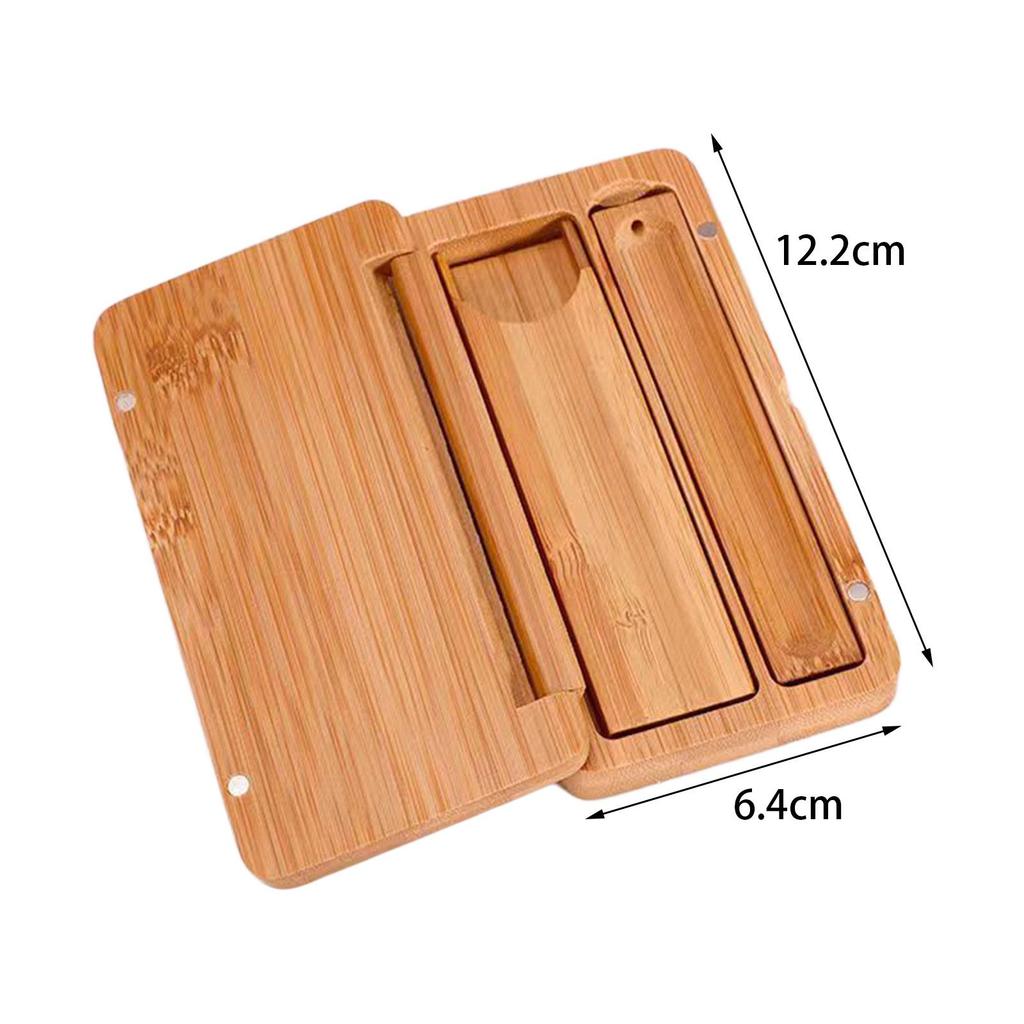 Wooden Incense Sticks Holder Incense Stick Burner Crafts Incense Storage Case for Furnishings Living Room Temple Table Yoga
