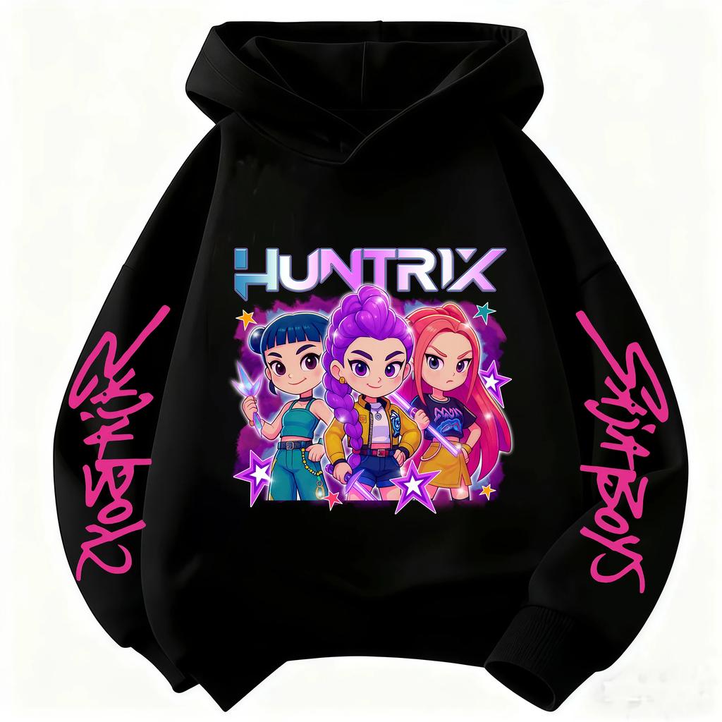 Felpa Cartoon Derpy Hunter Rumi per Ragazzi e Ragazze Felpa Azzurro Cielo Calda Spessa, Top Casual alla Moda Abbigliamento Bambini