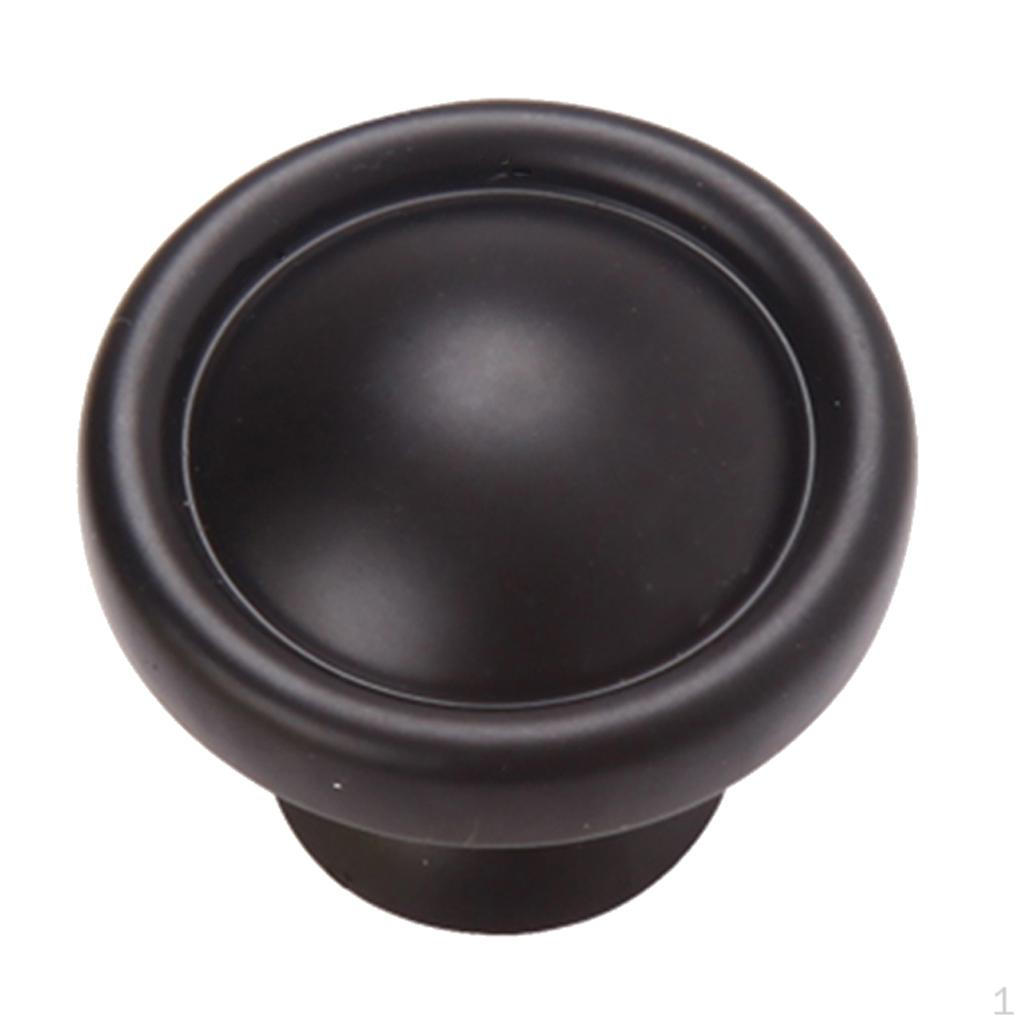 Matte Black Furniture Decor Zinc Alloy Cabinet Door Drawer Pulls Handle Knob