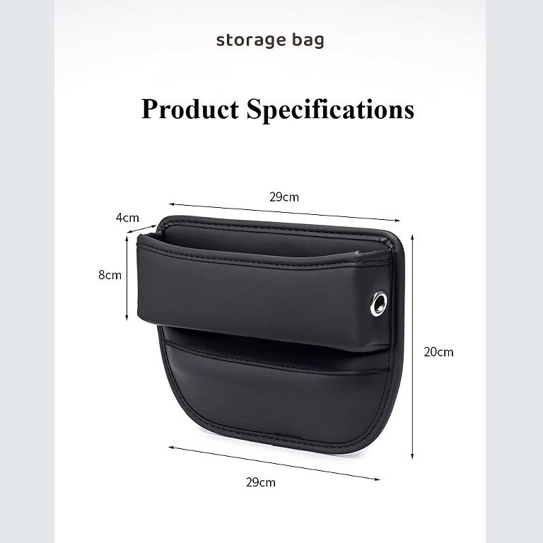 Car Seat Gap Storage Box Multi-Functional Gap Storage Bag Car-Mounted Cup Holder-Free Center Console Side Storage Box