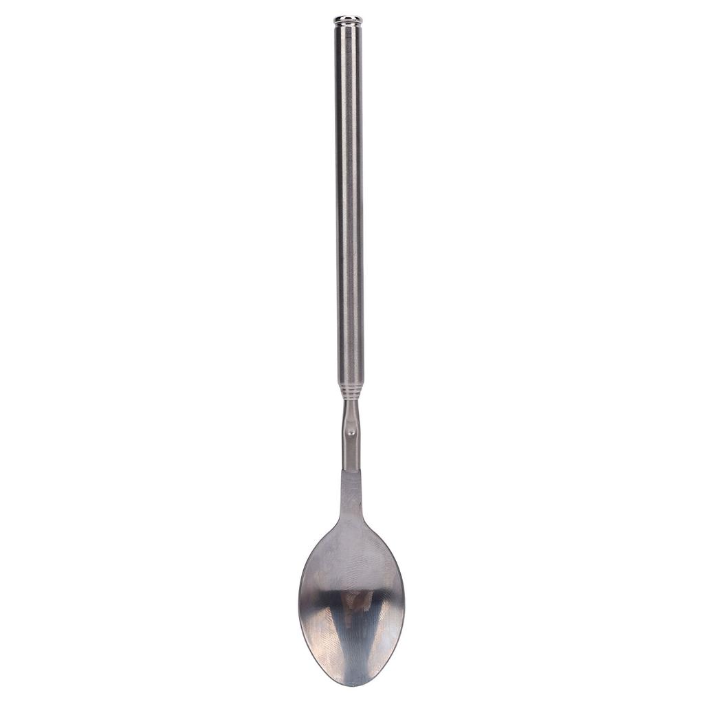 Telescopic Spoon Stainless Steel Ergonomic Design Multifunctional Dinner Retractable Spoon for Barbecue