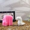 Dinosaur Statue Silicone Candle Molds for Making Candle Soap Home Decoration Fondant Silicone Molds for Chocolate Baking