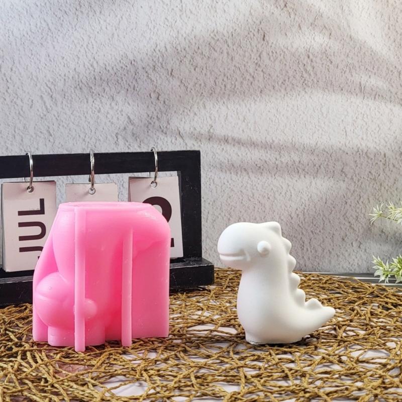 Dinosaur Statue Silicone Candle Molds for Making Candle Soap Home Decoration Fondant Silicone Molds for Chocolate Baking
