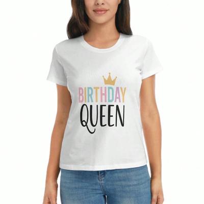 Birthday Beauty One Of A Kind Ladies Cotton T Shirt,Pure Cotton Premium Printing,Durable,Casual Fashion,Graphic Tee,Birthday Gift Idea,Comfortable And