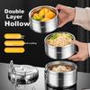 Guangyi Insulated Lunch Box, 304 Stainless Steel, Extra Long Thermal Container, for Students And Office Workers, Three-Layer GY7320