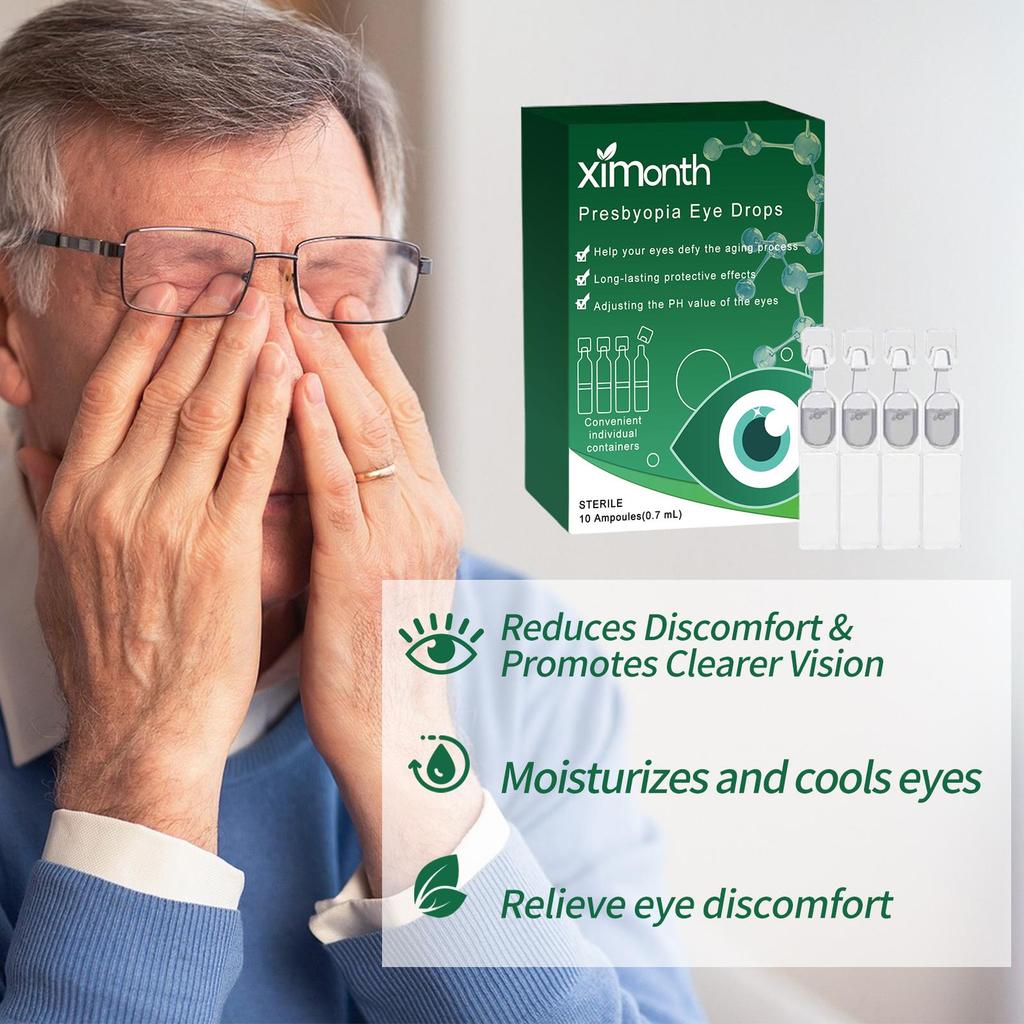 Ximonth Eye Drops Relieves Eye Fatigue Dryness Itching Watery Eyes Soreness And Blurred Vision Moisturizing Eye Care Solution