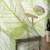 Blumenblätter Grün Tüll Sheer Fenster Vorhänge Für Wohnzimmer Die Schlafzimmer Moderne Chiffon Voile Organza Vorhänge Decor Vorhänge