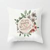 New Flower Plant Peach Velvet Pillow Case Sofa Pillow Car Cushion